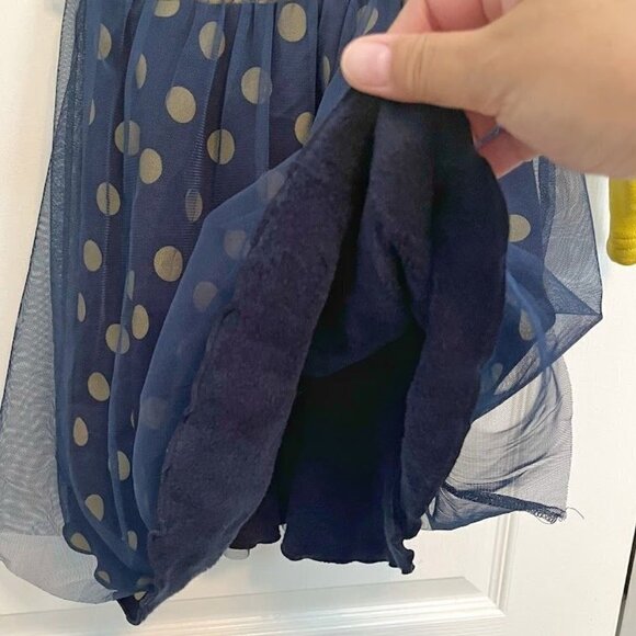 Paul Frank Fresh Girly Long Sleeve Polka Dot Tulle Cute Dress - Picture 6 of 11